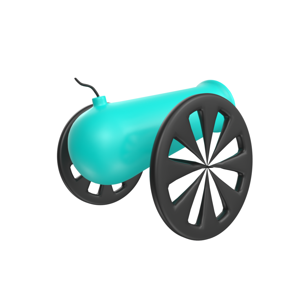 Cannon isolated on transparent png