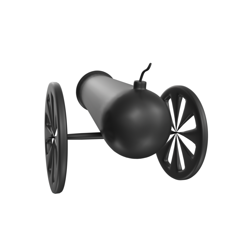 Cannon isolated on transparent png