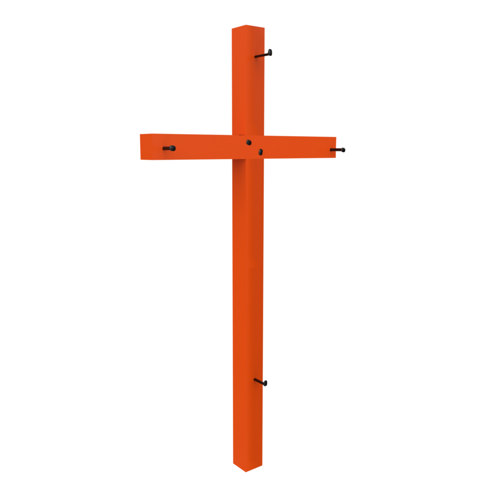 Jesus cross isolated on transparent png