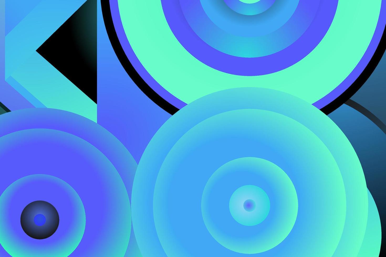 abstract background with blue circles vector