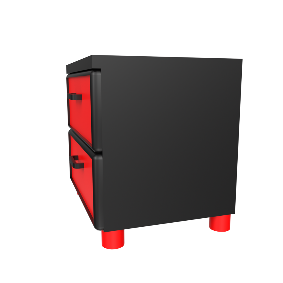 Nightstand isolated on transparent png