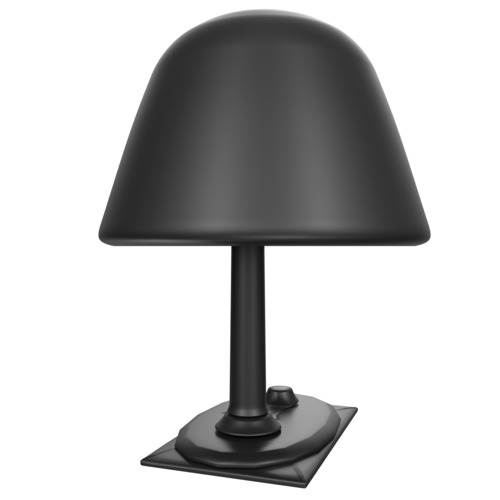 Desk lamp isolated on transparent png