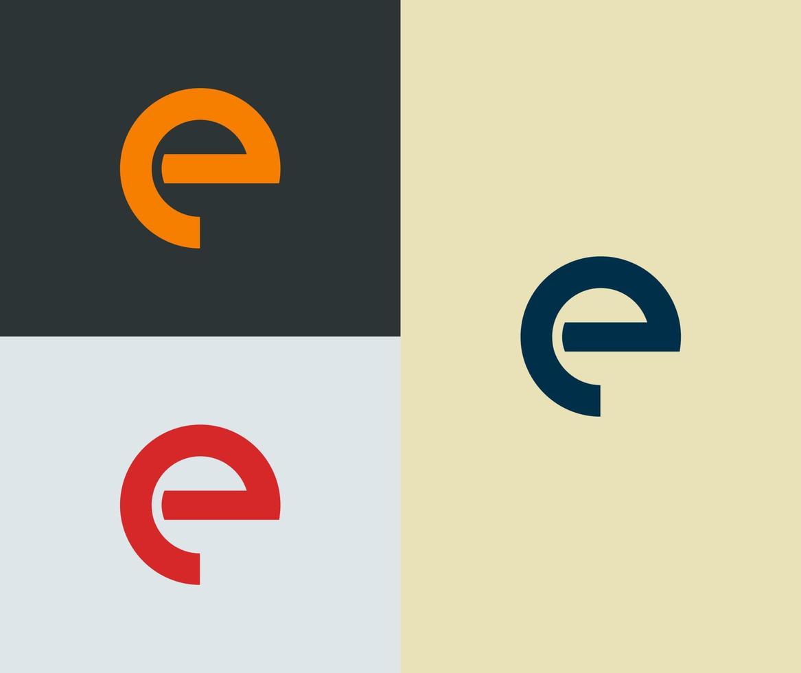 Bold line concept. Creative letter E logo vector template. Modern and futuristic concept.