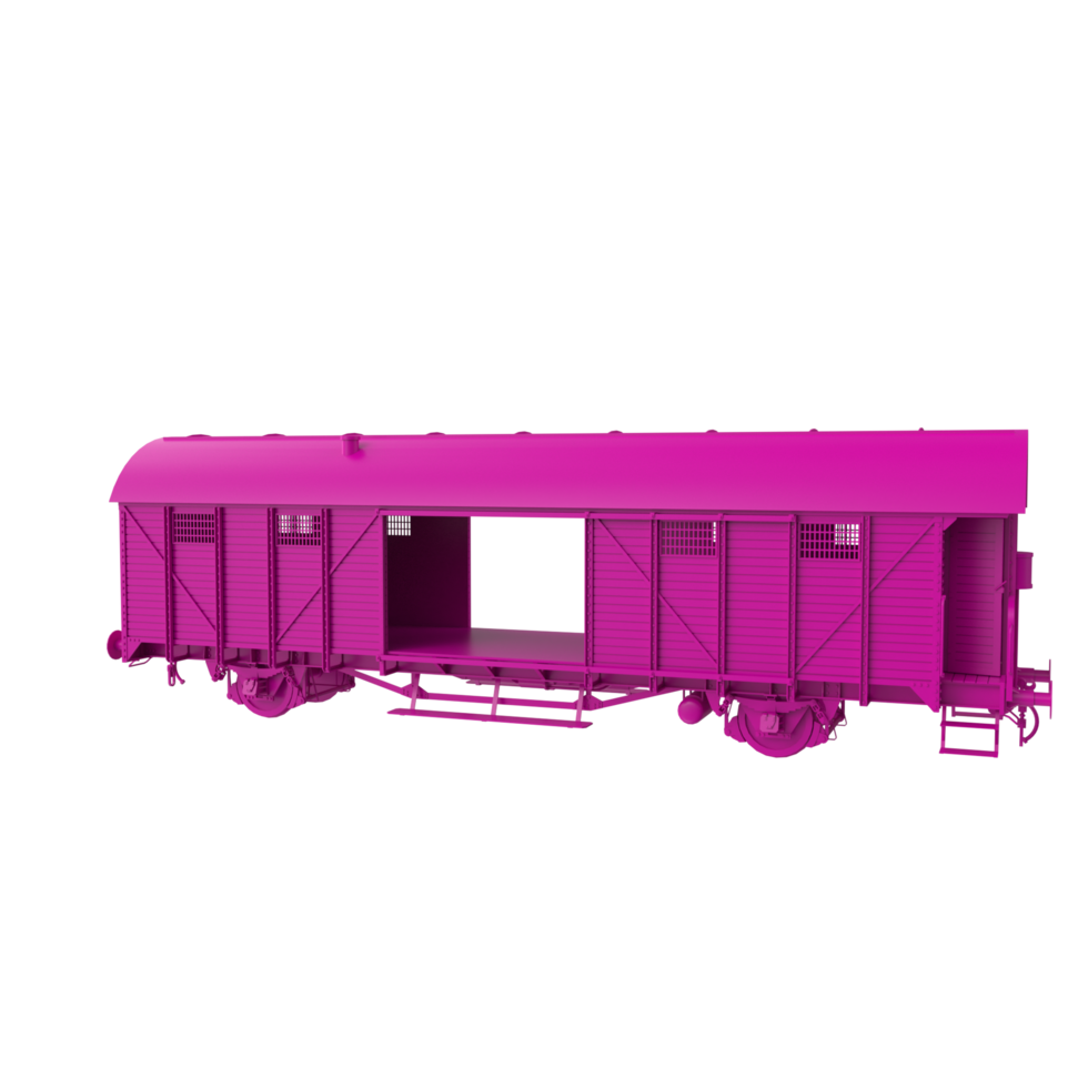 Train vagon isolated on transparent png