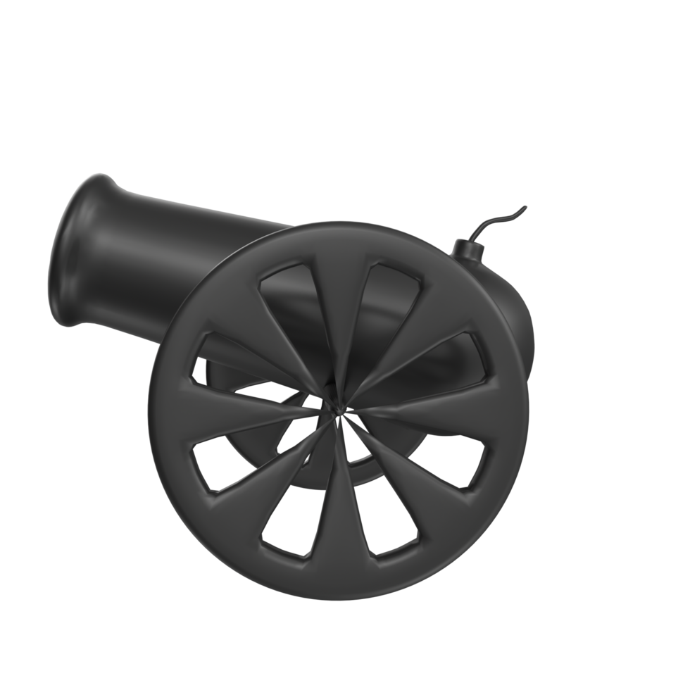 Cannon isolated on transparent png