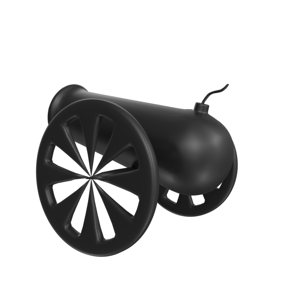 Cannon isolated on transparent png