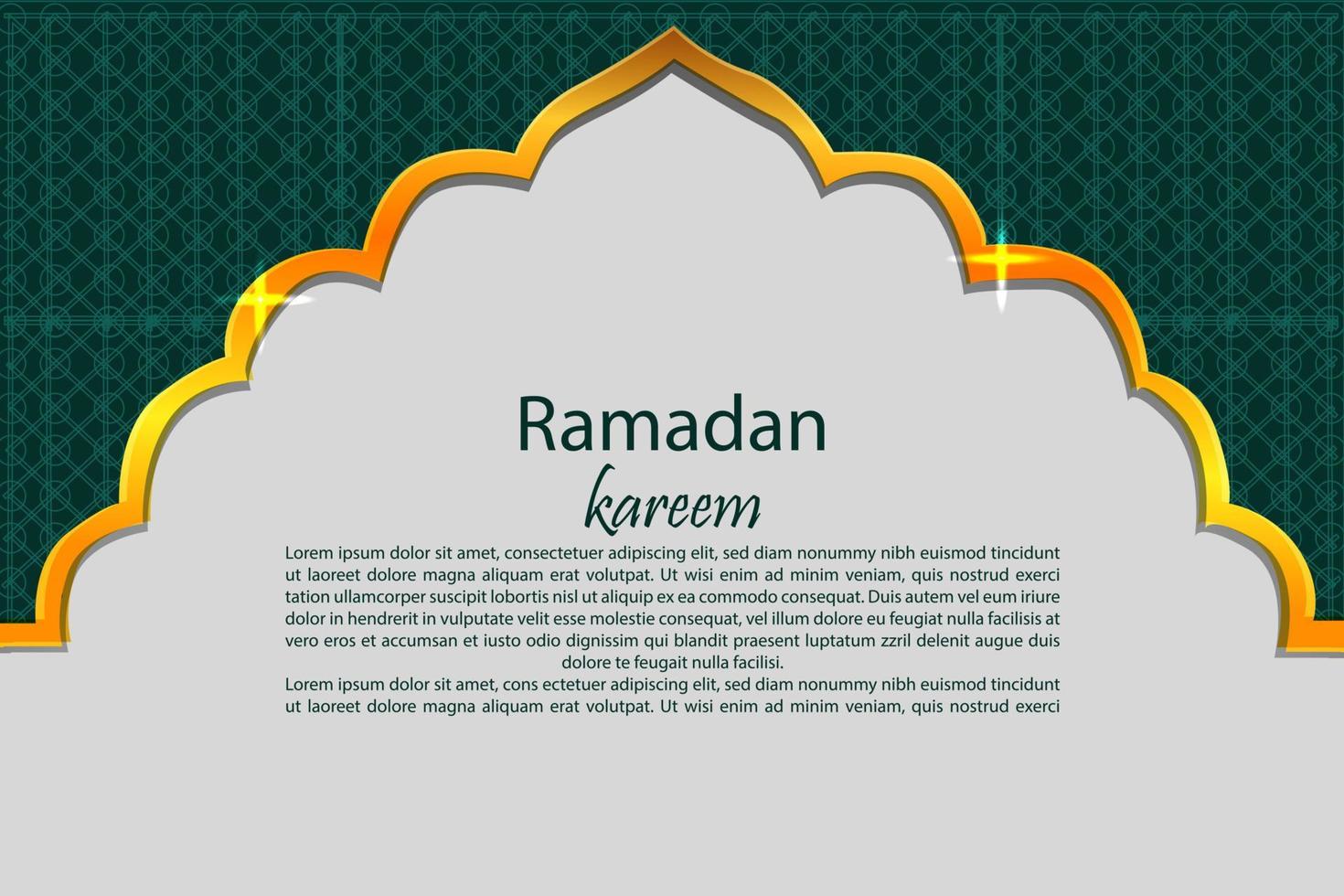 3d banner vector Ramadan Kareem mosque, lantern, element, ornament Ramadan background