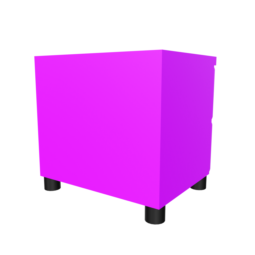 Nightstand isolated on transparent png
