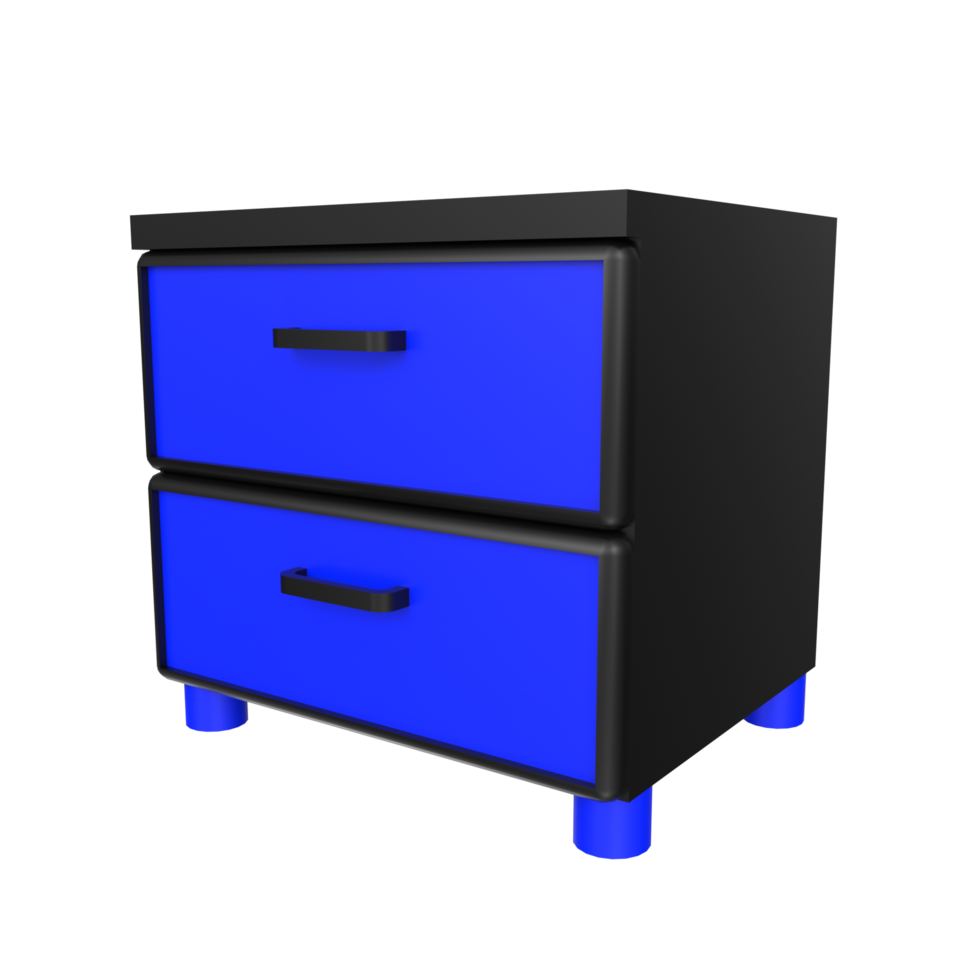 Nightstand isolated on transparent png