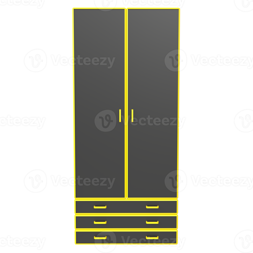 Cupboard isolated on transparent png