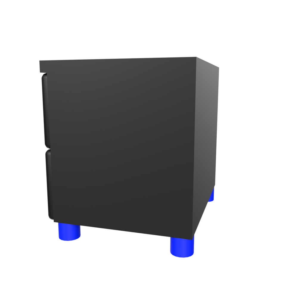 Nightstand isolated on transparent png