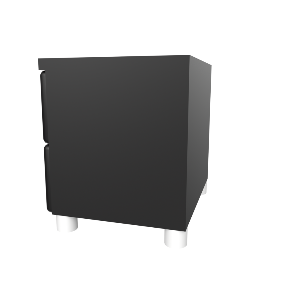 Nightstand isolated on transparent png