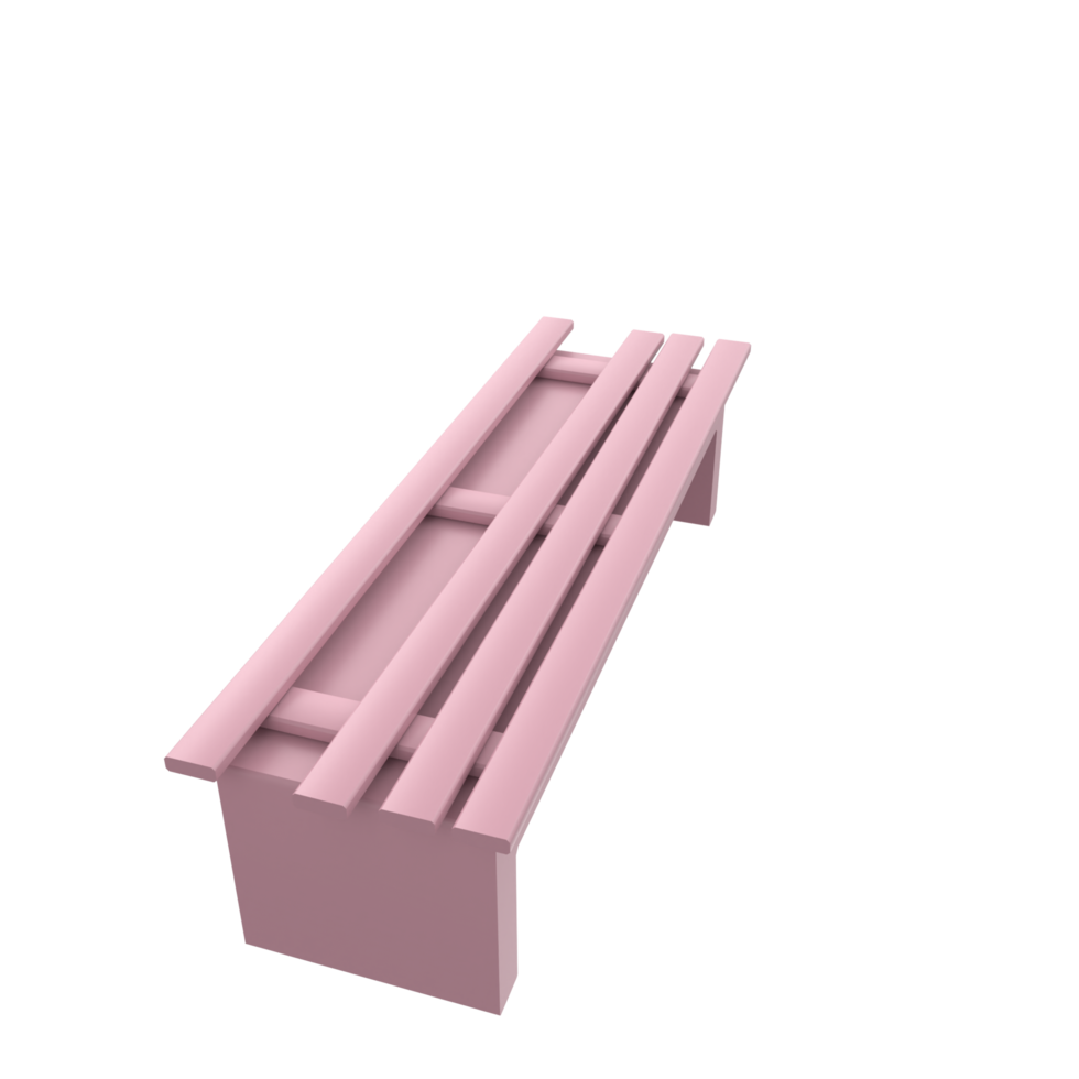 Bench isolated on transparent png