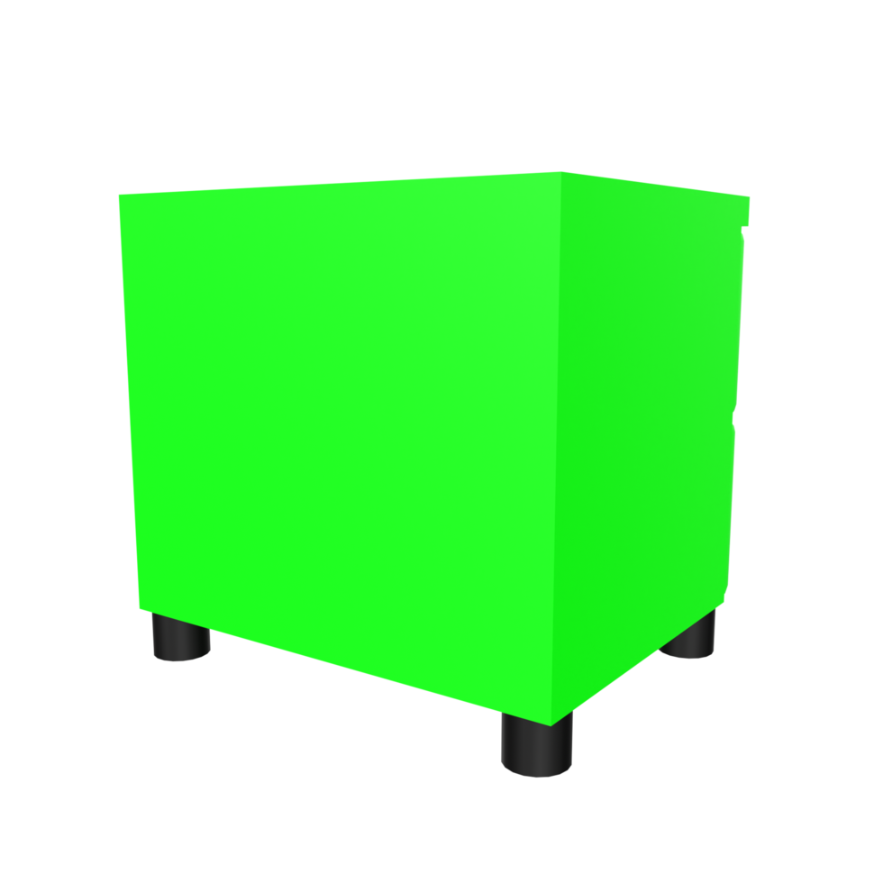 Nightstand isolated on transparent png