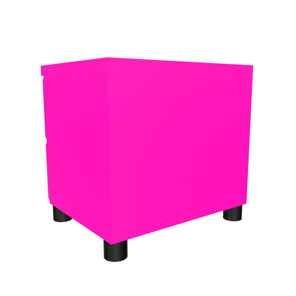 Nightstand isolated on transparent png