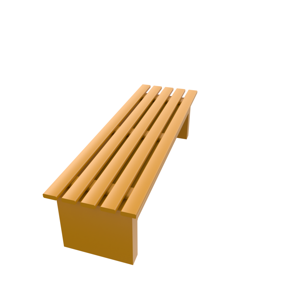 Bench isolated on transparent png