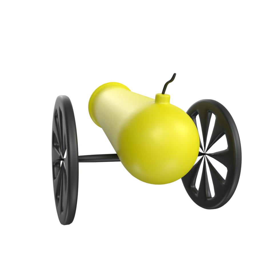 Cannon isolated on transparent png