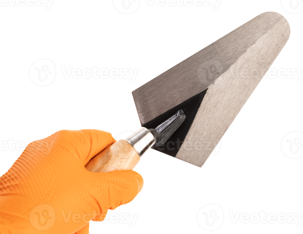 Hand Holding  a Trowel isolated png