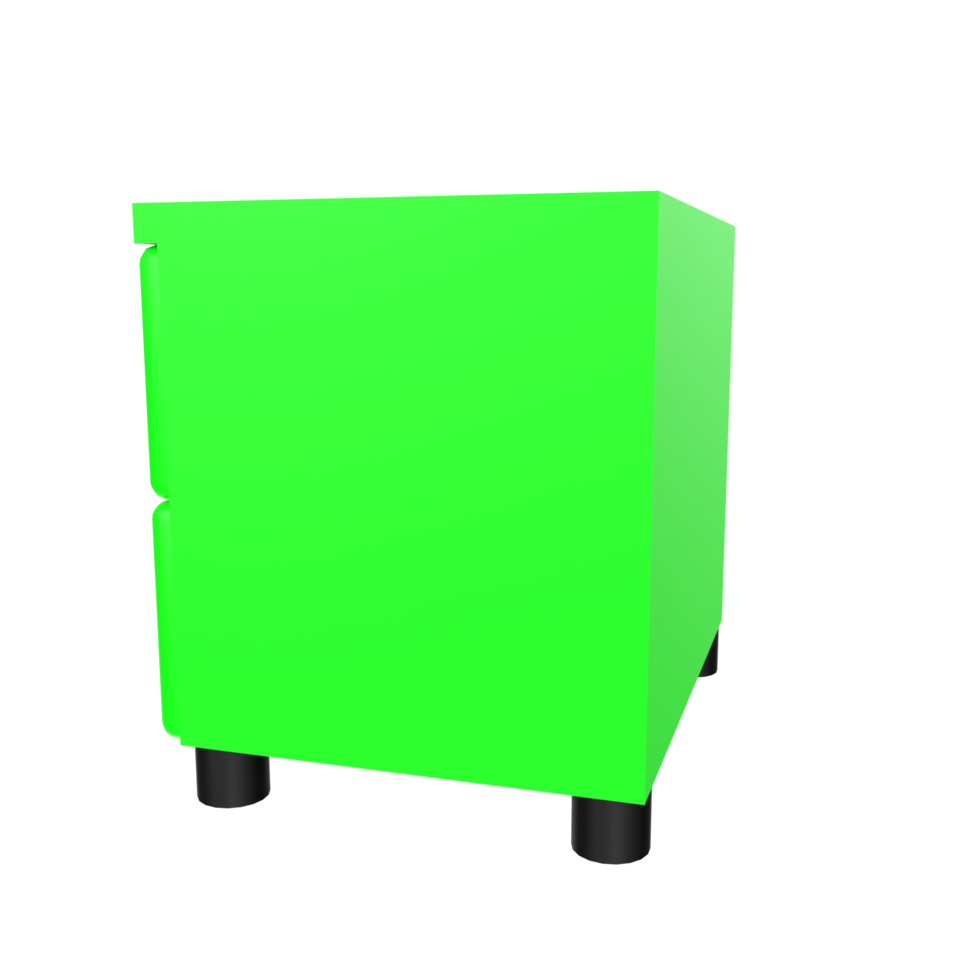 Nightstand isolated on transparent png