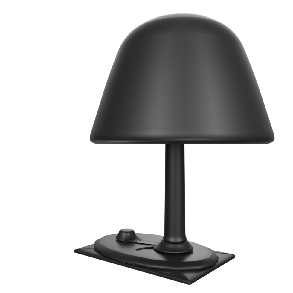 skrivbord lampa isolerat på transparent png