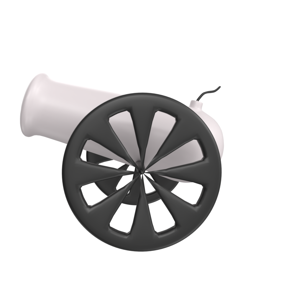 Cannon isolated on transparent png