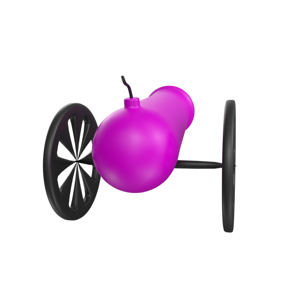 Cannon isolated on transparent png