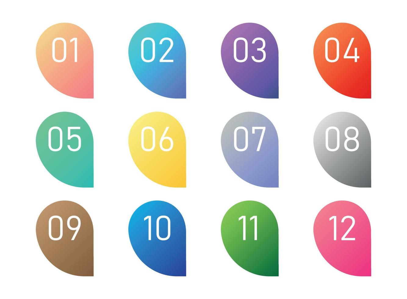Numbers font icon in flat style. Typography vector illustration on isolated background. Numeral typographic sign business concept.