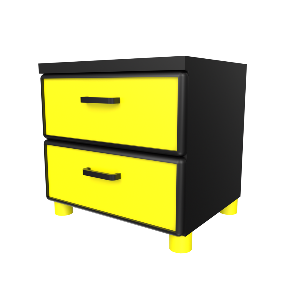 Nightstand isolated on transparent png