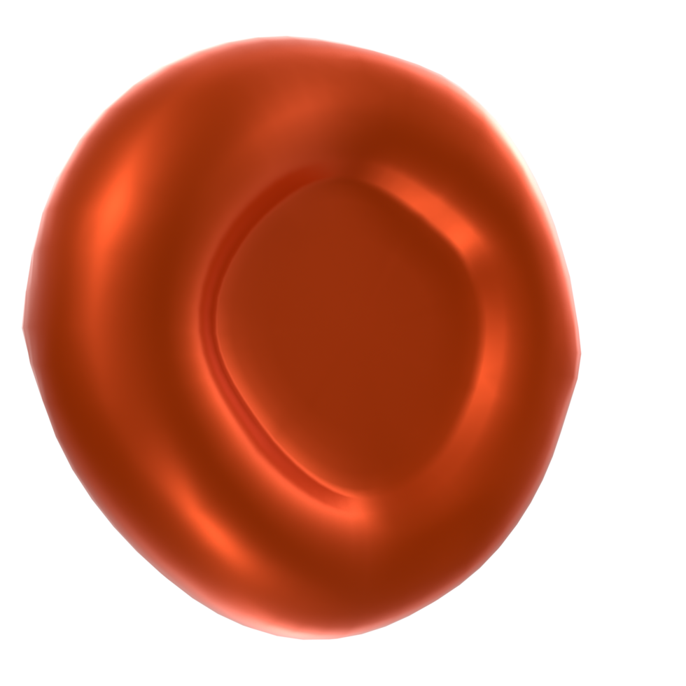 Blut Zelle isoliert auf transparent png