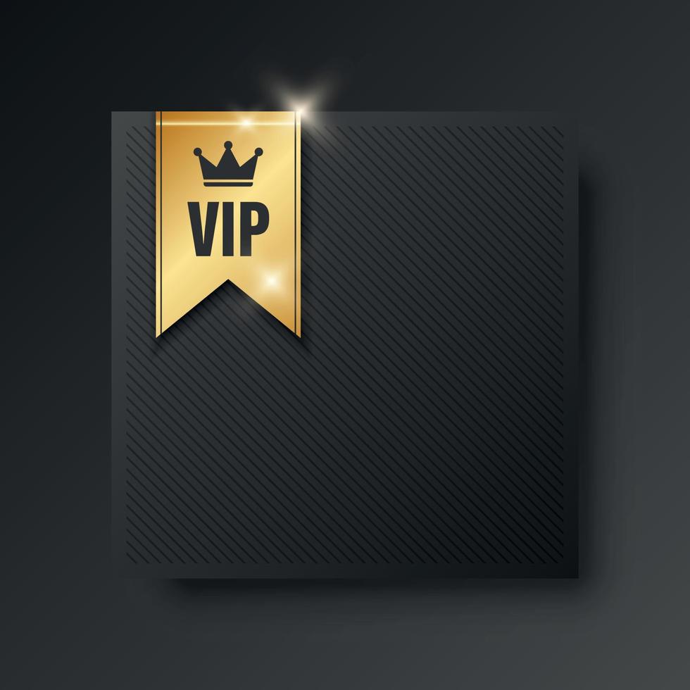 VIP insignias icono en plano estilo. exclusivo Insignia vector ilustración en aislado antecedentes. prima lujo firmar negocio concepto.