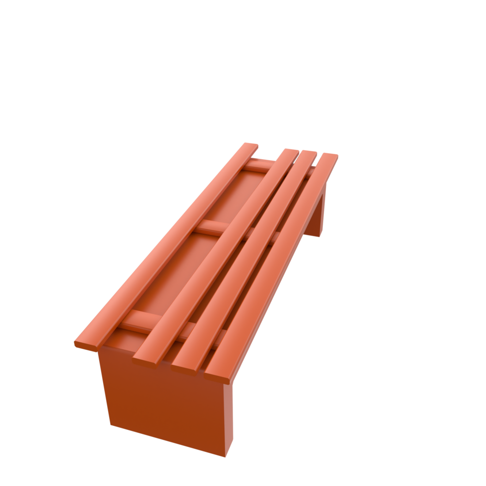 Bench isolated on transparent png