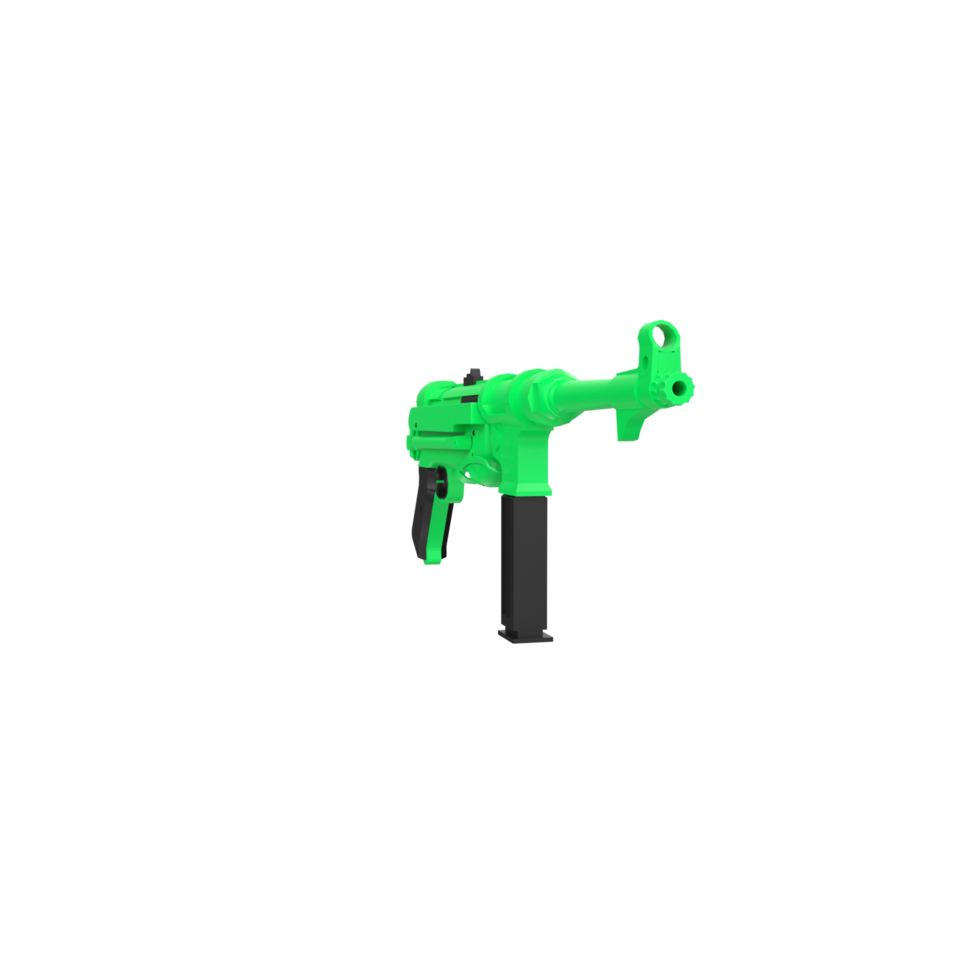 MP40 weapon isolated on transparent png