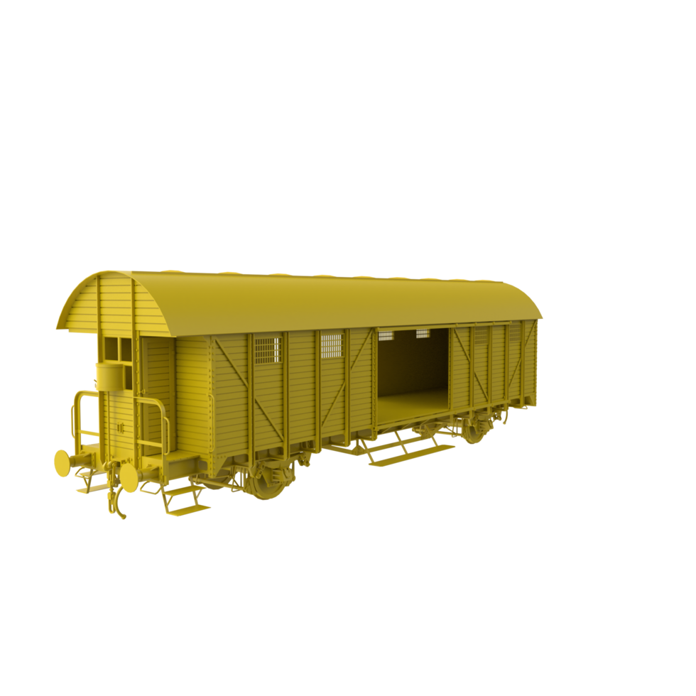 Train vagon isolated on transparent png