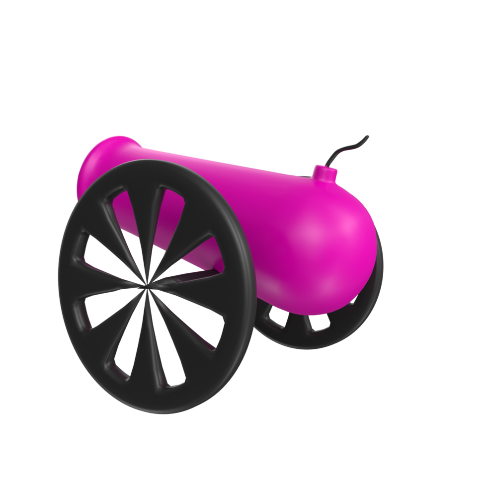 Cannon isolated on transparent png