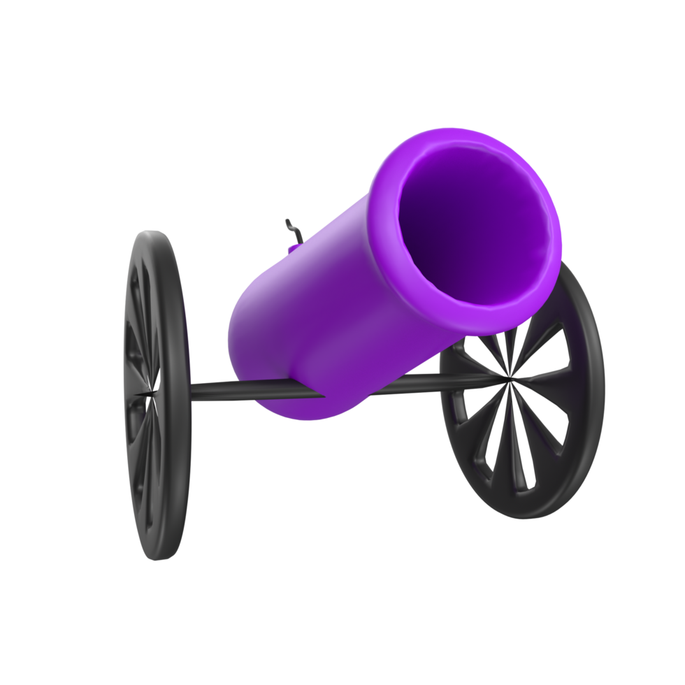 Cannon isolated on transparent png