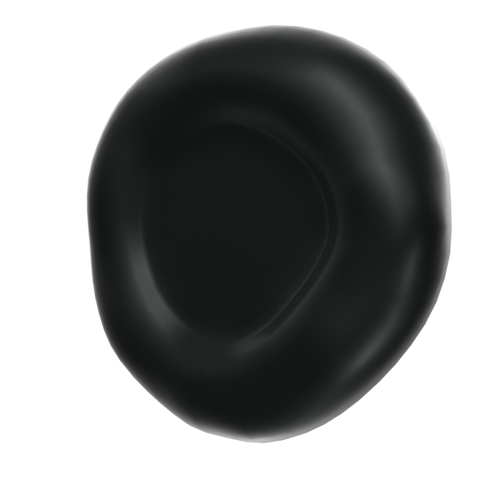 Blood cell isolated on transparent png