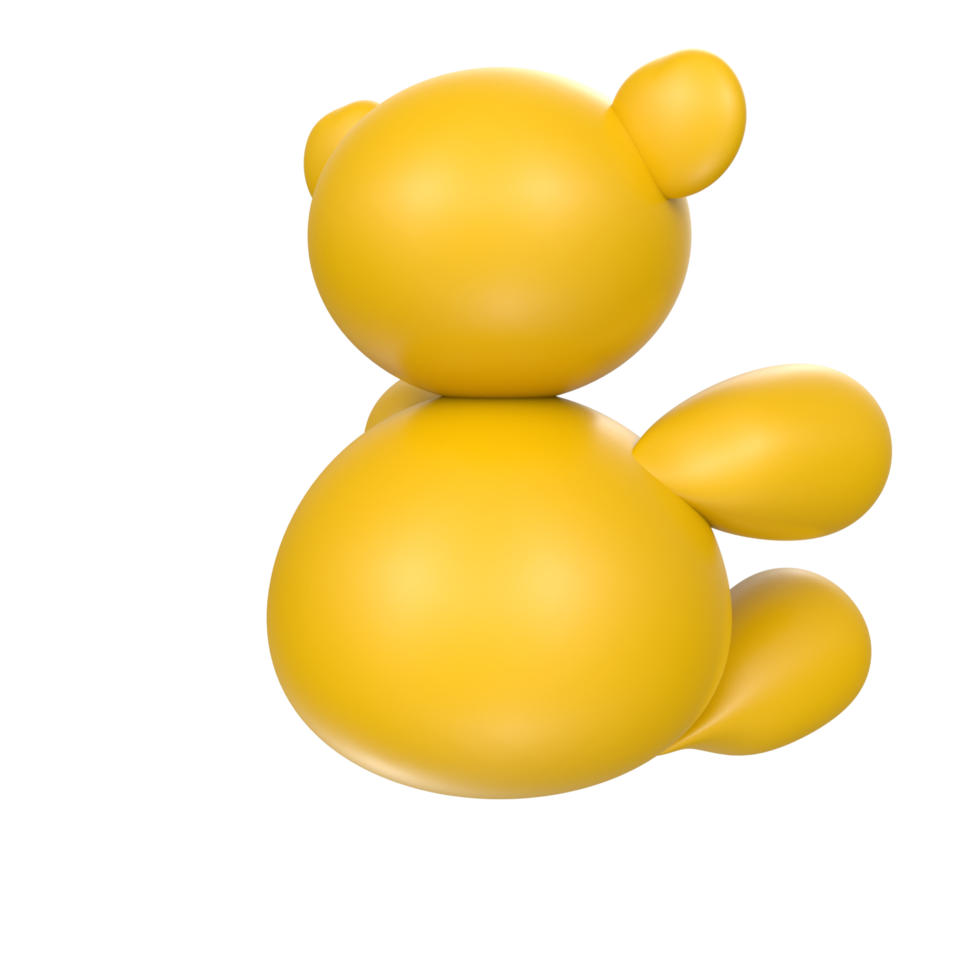 Urso de pelúcia Urso isolado em transparente png