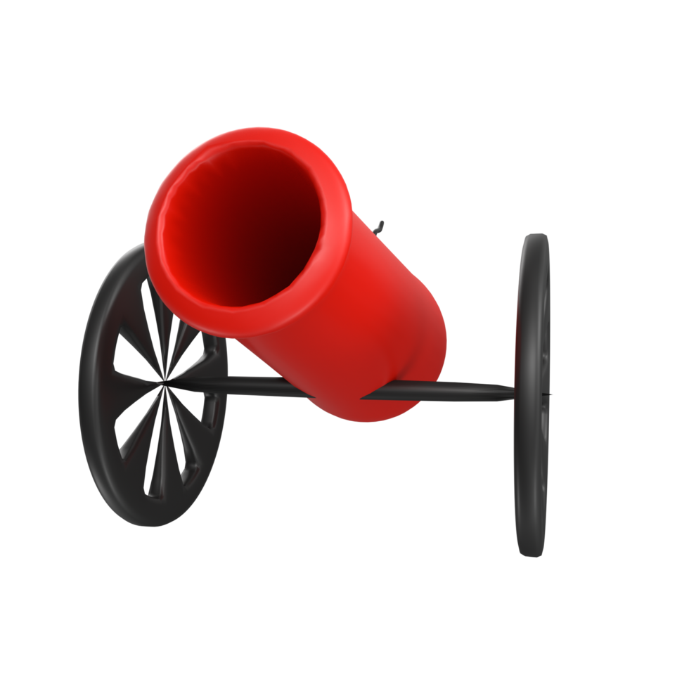 Cannon isolated on transparent png