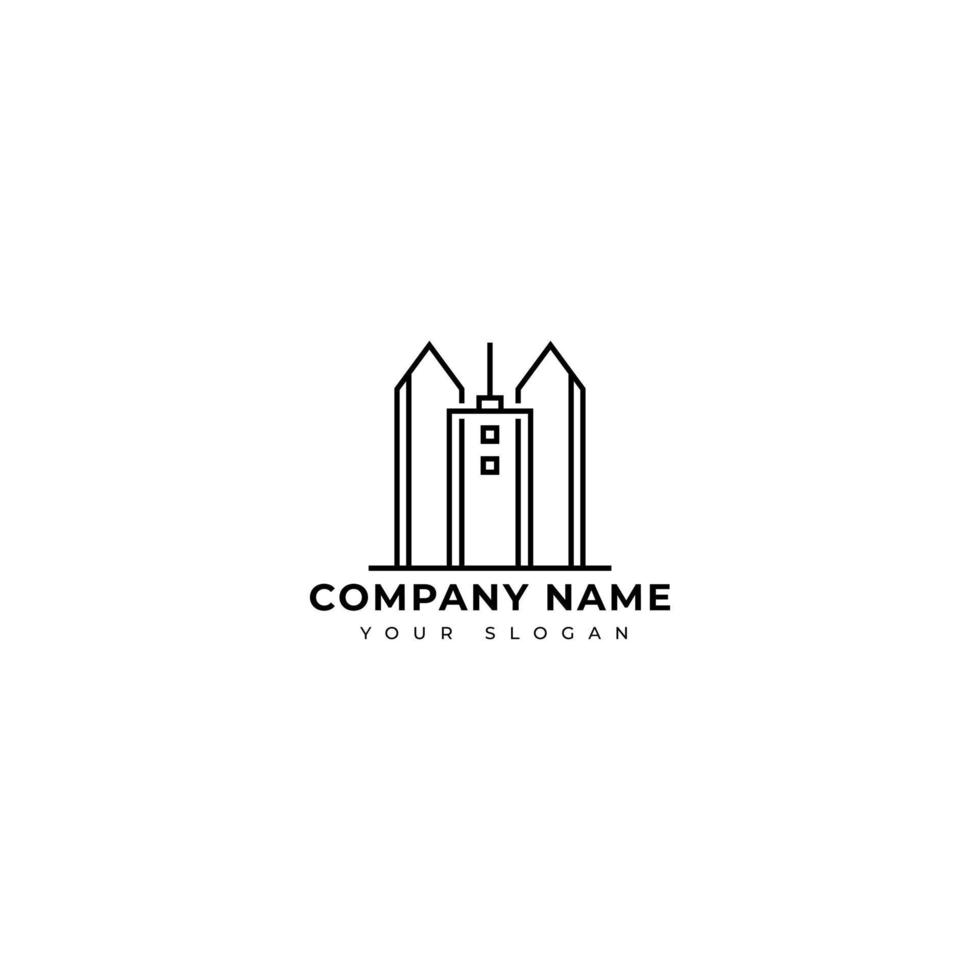 Modern Real estate logo vector design template, construction logo