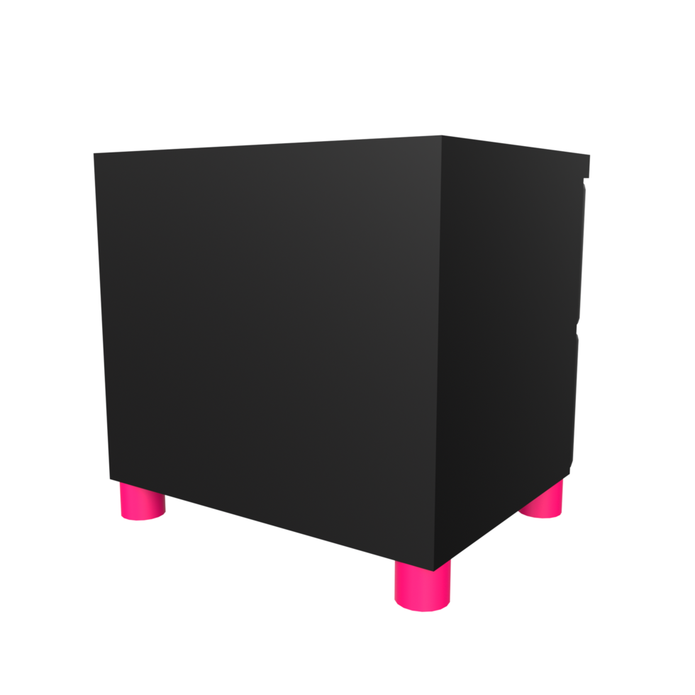 Nightstand isolated on transparent png