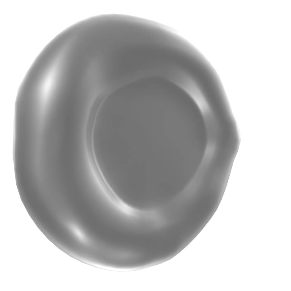 Blood cell isolated on transparent png
