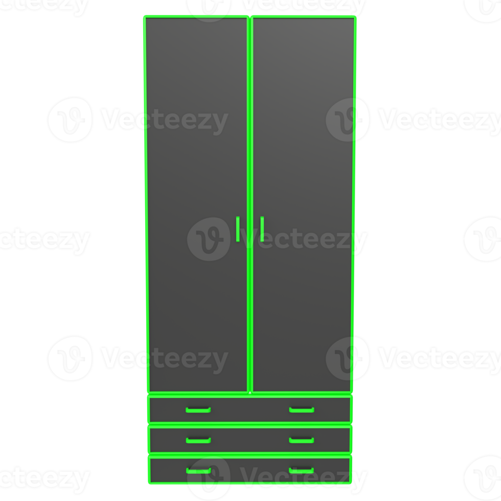 Cupboard isolated on transparent png