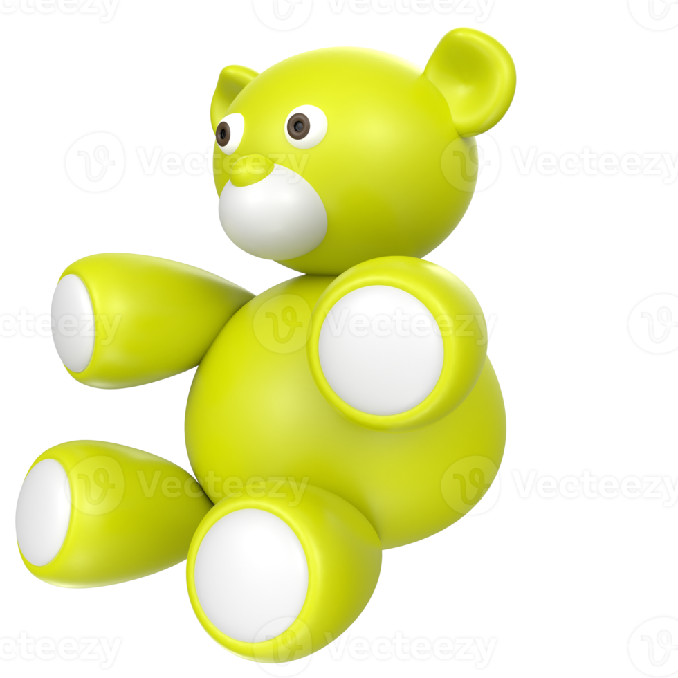 Urso de pelúcia Urso isolado em transparente png