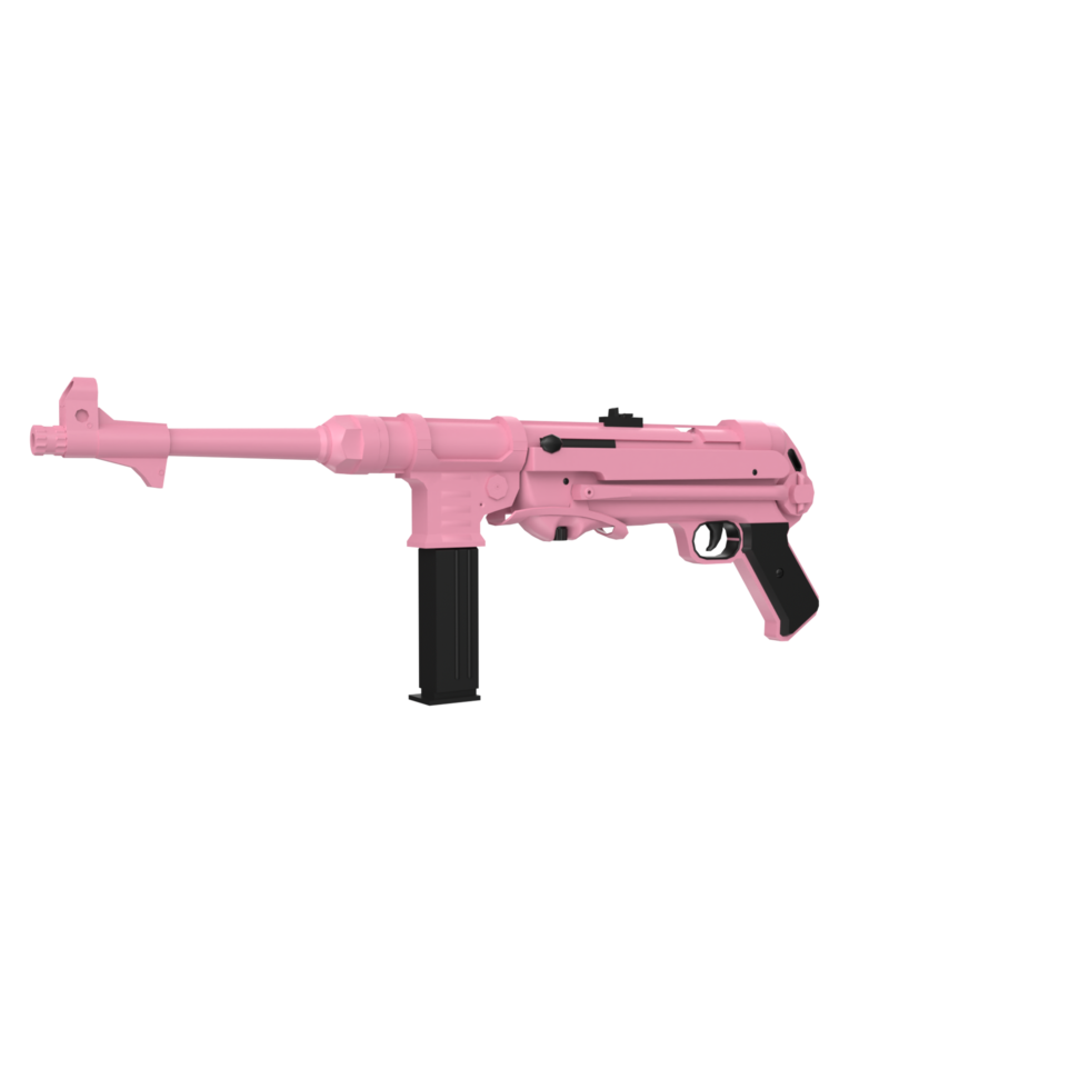 mp40 arma aislado en transparente png