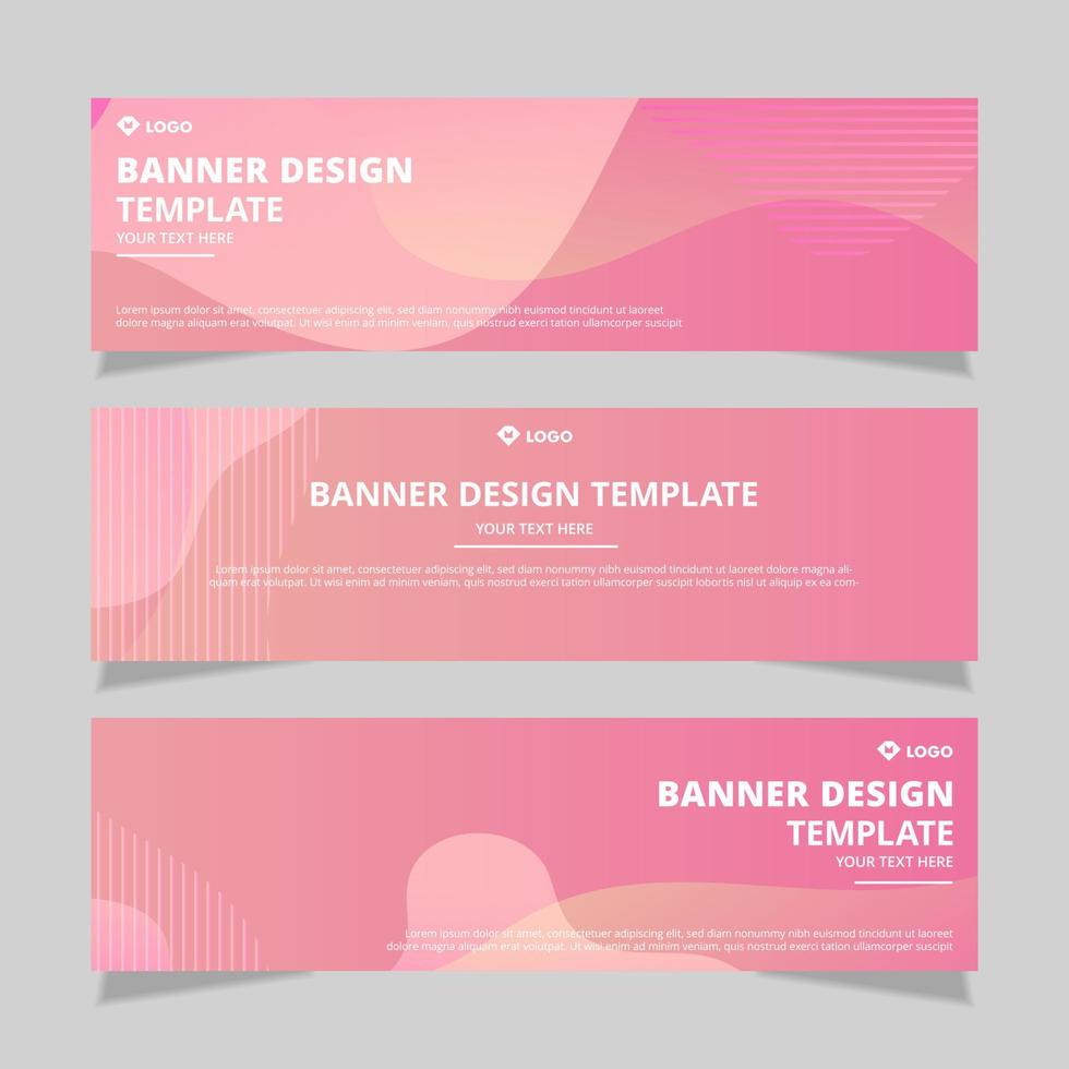 abstract banner design vector