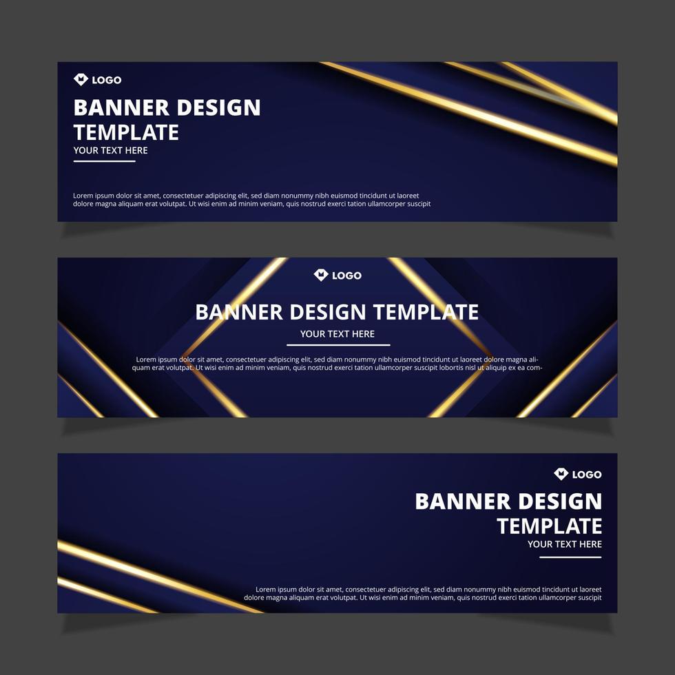 abstract banner design template vector