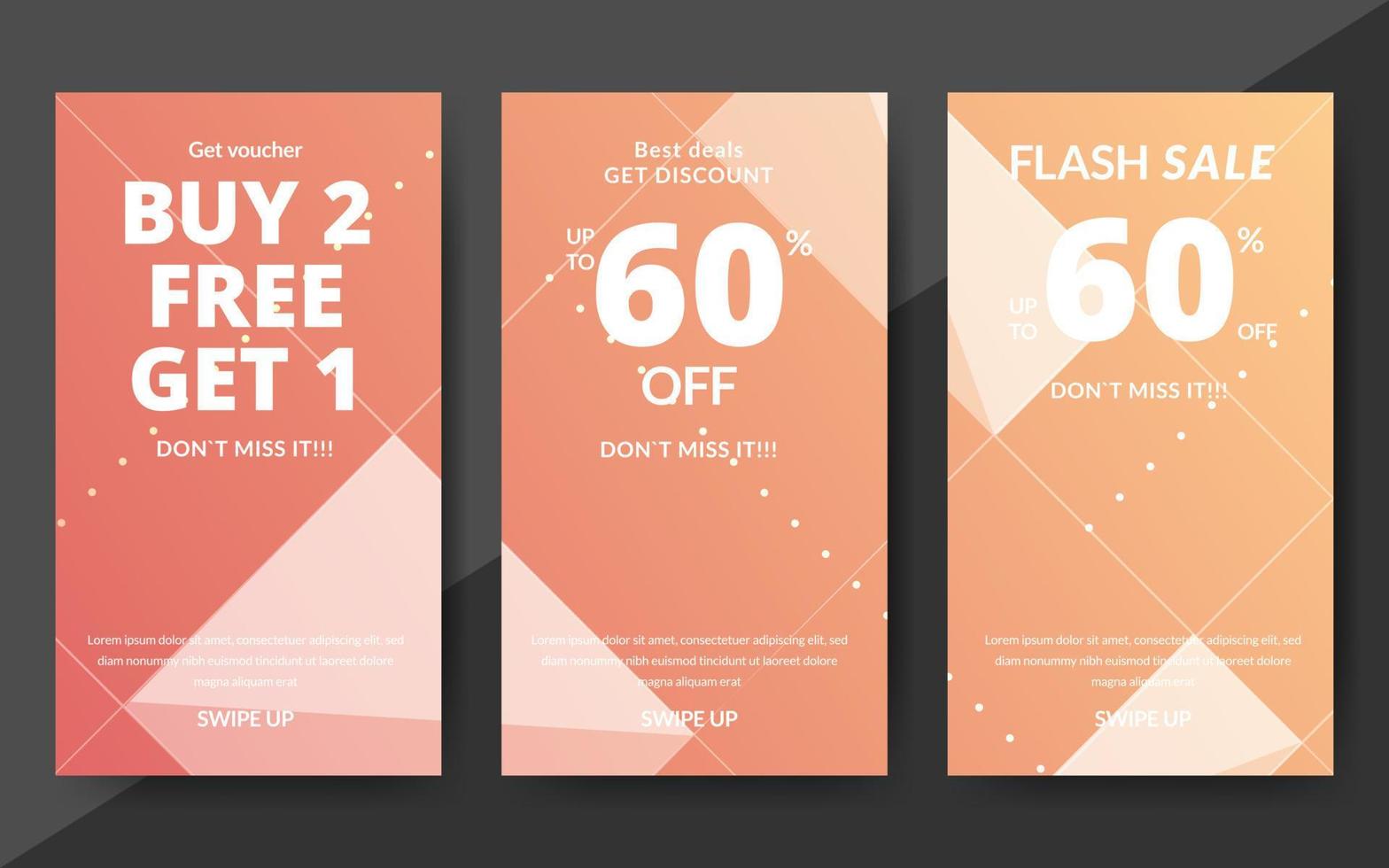 abstract banner design template vector