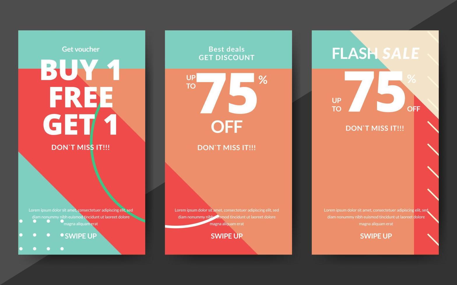 abstract banner design template. vector