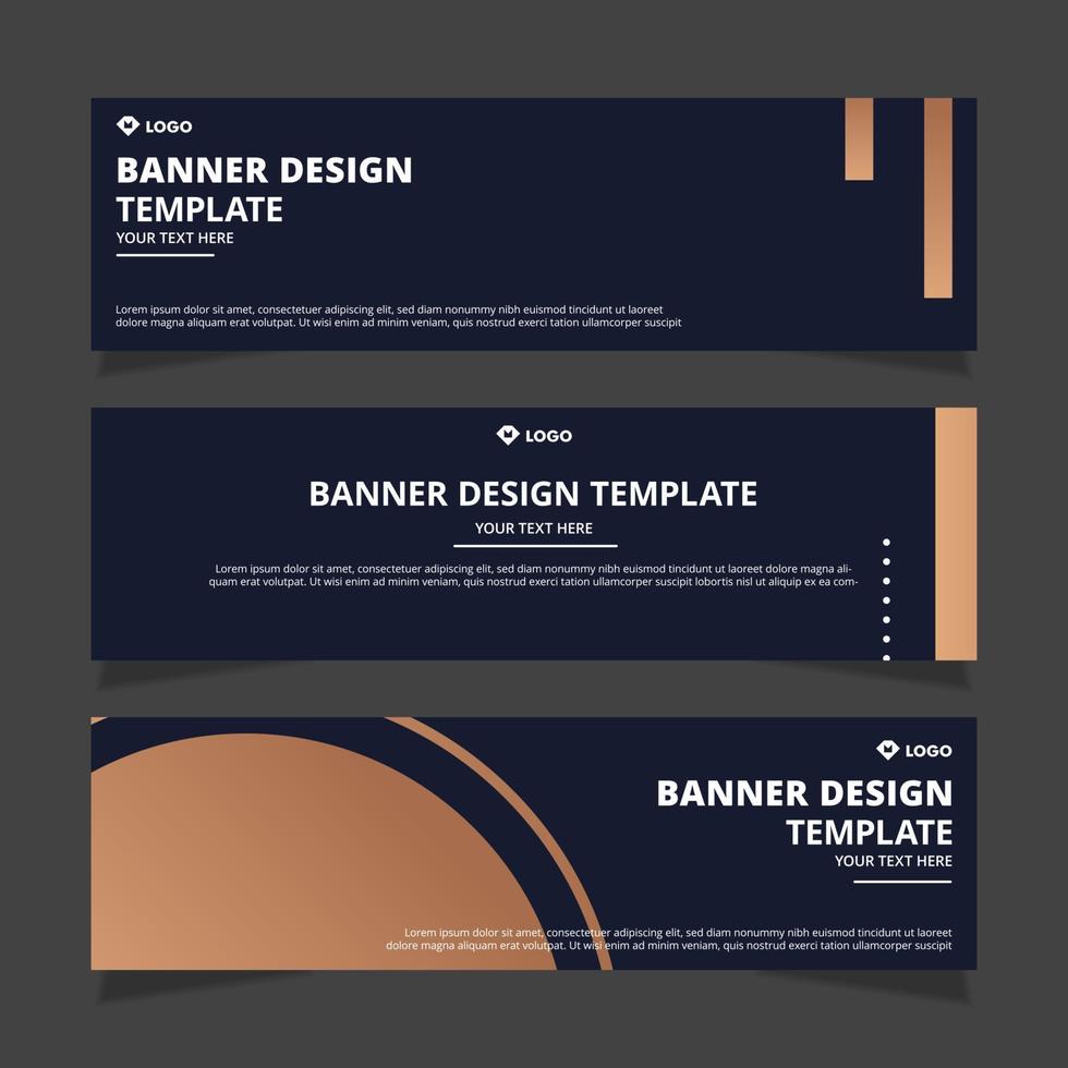 Set of modern abstract vector banners design. Template ready for use in web or print design.