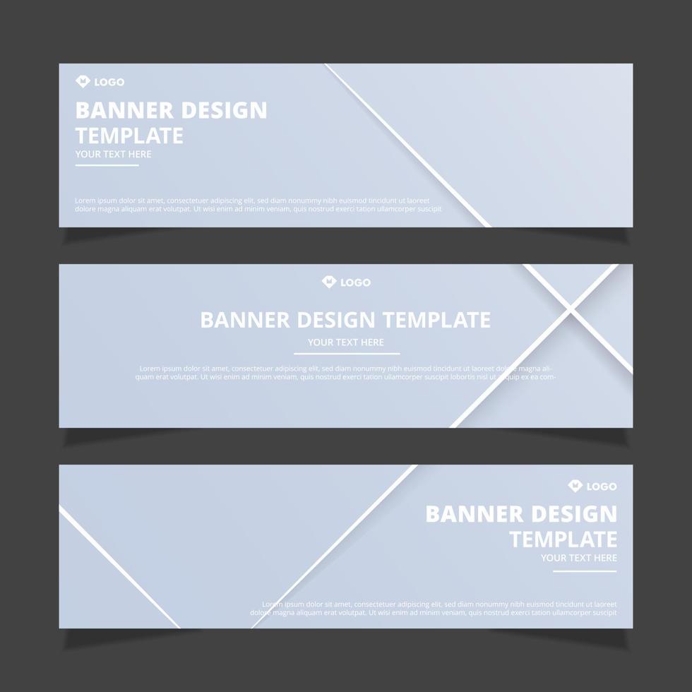 Set of modern abstract vector banners design. Template ready for use in web or print design.